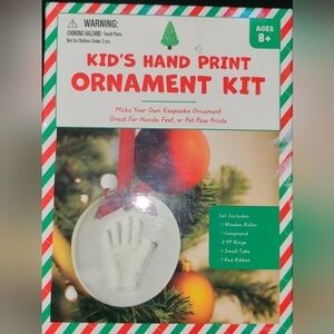 Kids hand print ornament kit